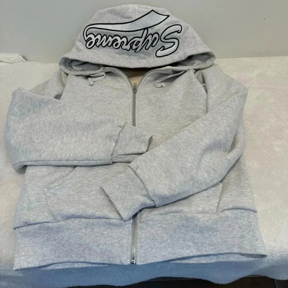 Supreme THERMAL ZIP UP SWEATSHIRT Size S - Picture 5 of 12